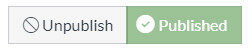screenshot showing publish and unpublish buttons
