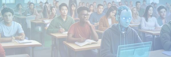 AI student in a classroom of human students